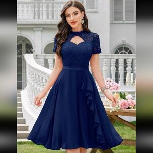 SHEIN Blue Dress Size Large New With Tags